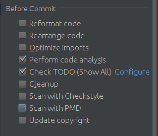 Scan TODO while Commit